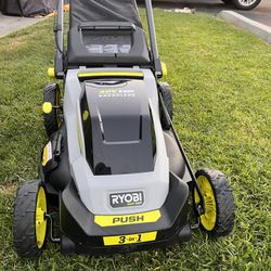 LAWN MOWER RYOBI  40V HP Brushless  20 in. Cordless  Battery OPERATED  Walk Behind  Mower with Battery and Charger