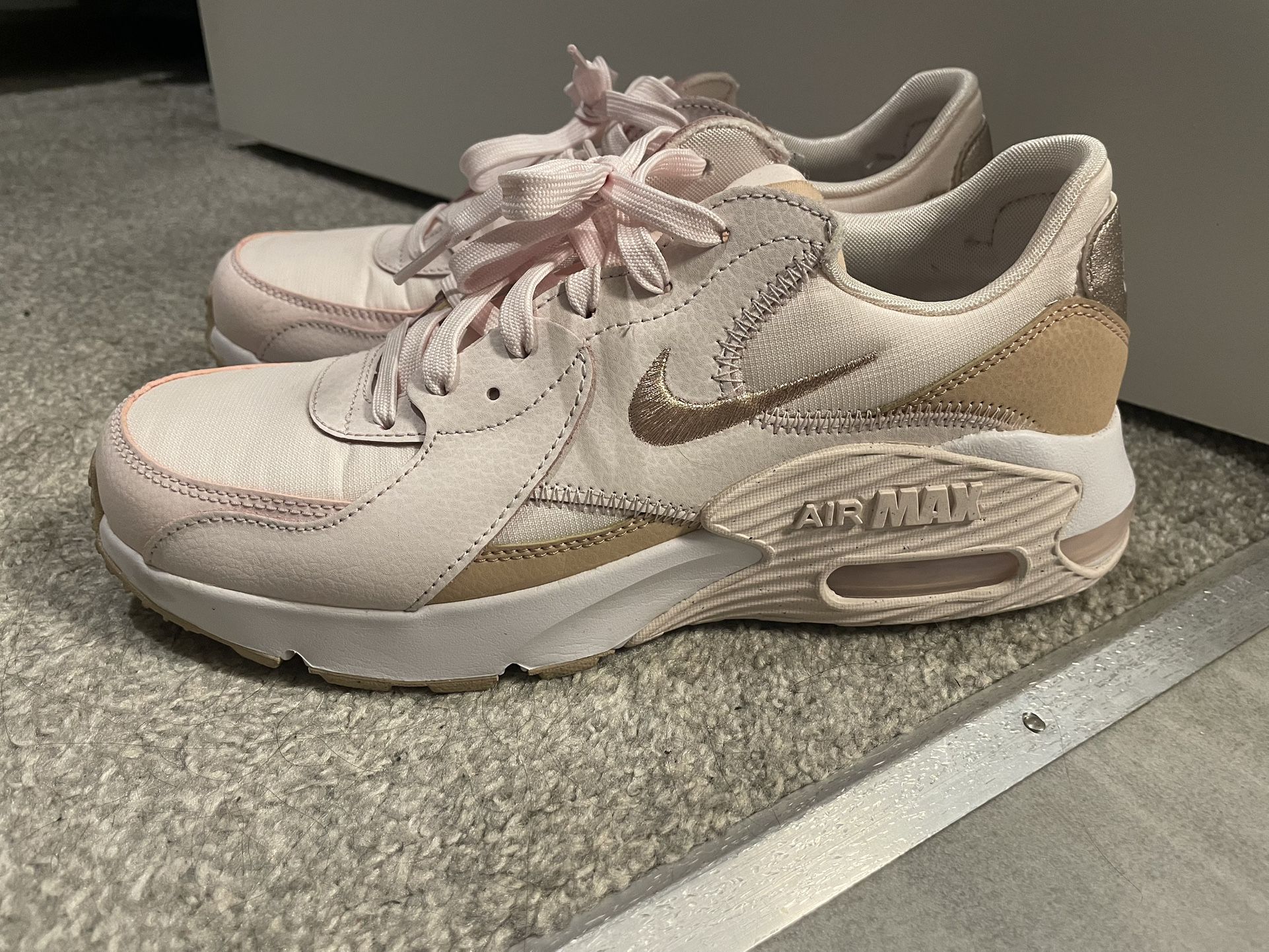 Pink And Tan White Nike Air Max Women’s 9.5