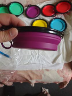 More collapsible pet water dishes