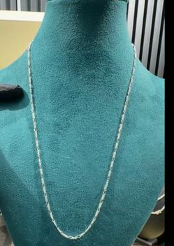 Silver Figaro necklace