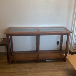 Rattan Console Table 