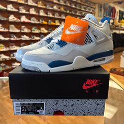 New Jordan 4 Military Blue Size 11 