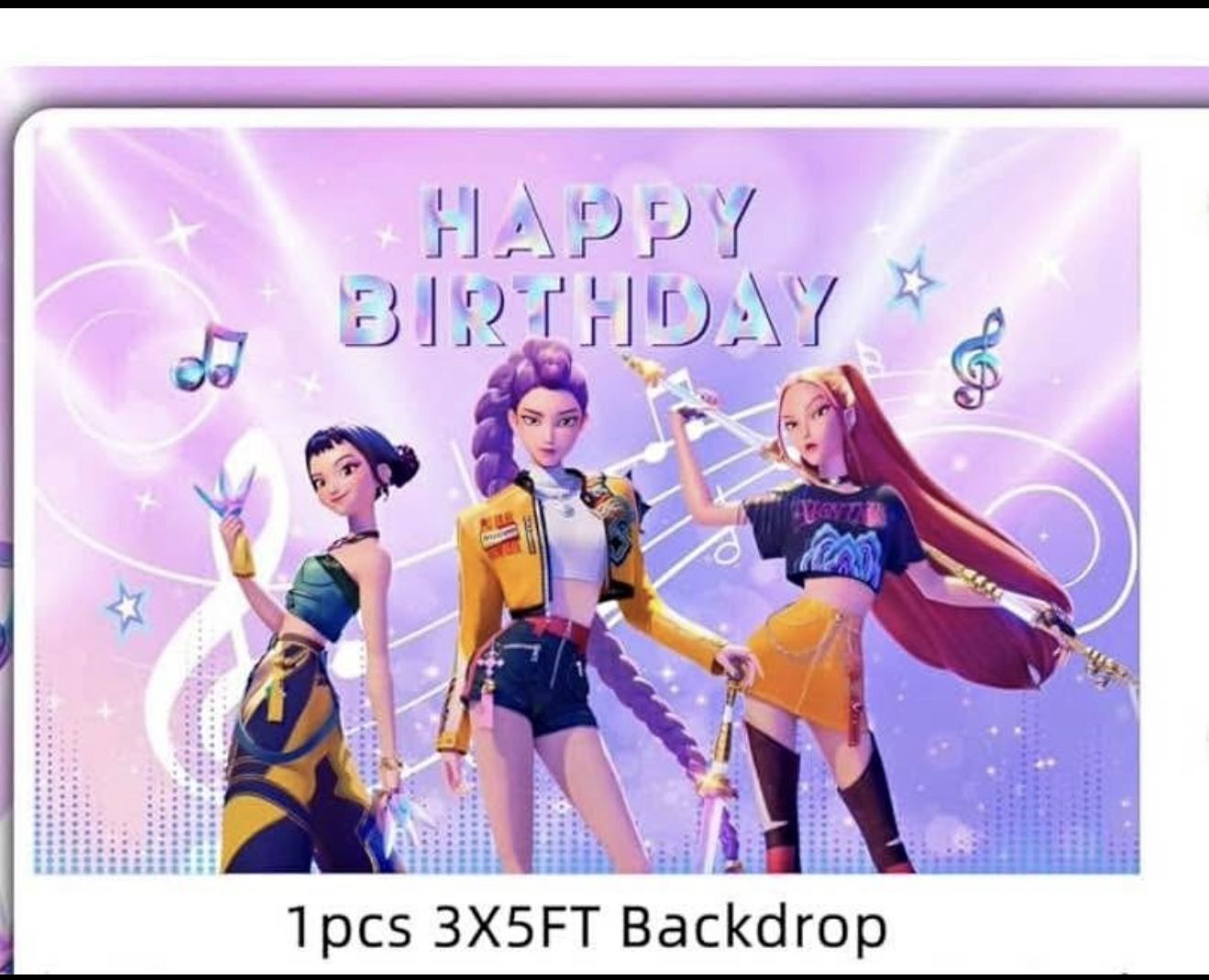Kpop Happy Birthday Banner