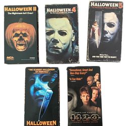 HALLOWEEN VHS LOT | HORROR, MICHAEL MYERS, JAMIE LEE CURTIS, JOHN CARPENTER 