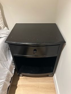 Pair of Black Nightstands