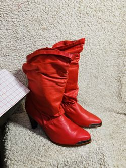 *Vintage* Zodiac Boots “Rush Red”