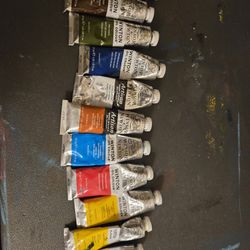 Art Supply Bundle Winton Oil Color Canvas And Mediums