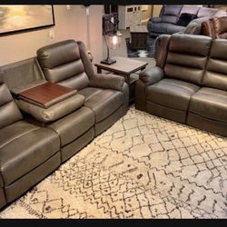 Brand New 💥 By Ashley Signature Living Room ⭐️ Welota Reclining Sofa With Drop Down Table And Lovesat ☄️