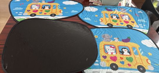 Car Accessories Sun Shade Set Summer UV-Protection Foldable Reusable Front Rear Window covers