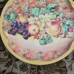 Vintage Large Daher Round Tin Tray