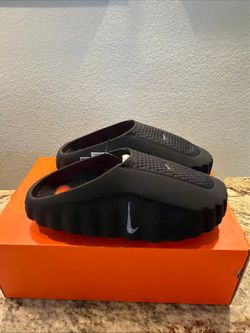 Nike Mind 001 Slide Black Chrome HQ4307-001 Men's Size 10 Brand New