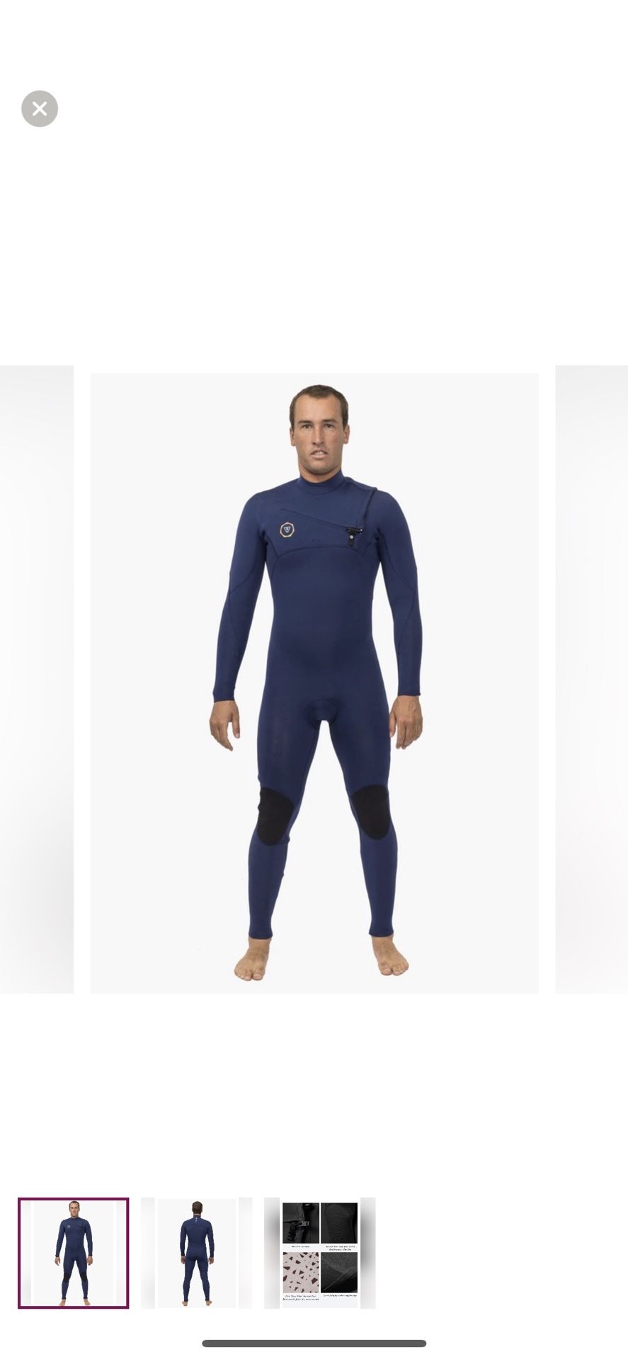 Vissla 7 Seas 3 2 Full Chest Zip Wetsuit