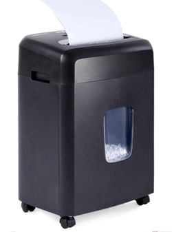 Amazon Basics 12 Sheet (new model) Micro Cut Paper and Credit Card CD Shredder With 6 Gallon Bin, Black