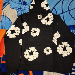 Brand New Black Denim Tears Hoodie