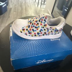 Adidas Disney Superstar 360 Shoes Kids Size 9k Mickey Minnie Mouse Slip On