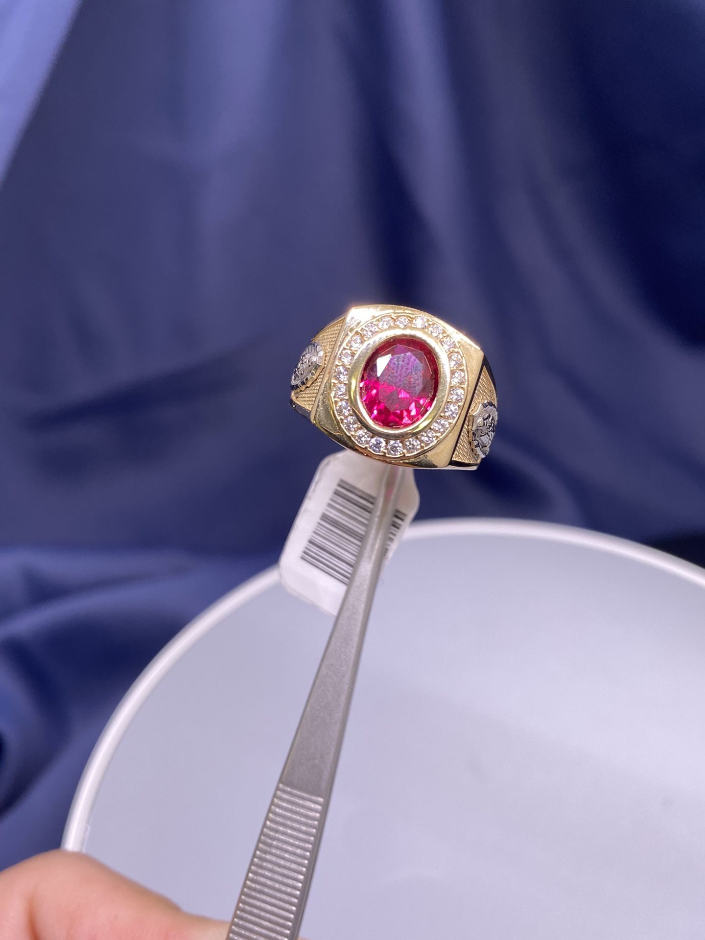 14K CZ RELIGIOUS RING