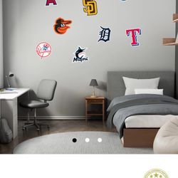 Brand New Full-Size MLB Logos Fathead Wall Poster