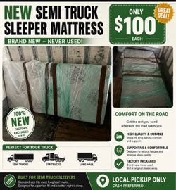 NEW Semi Truck Sleeper Mattress