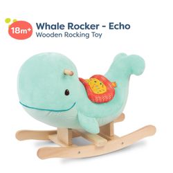 Whale Wooden Rocking Toy