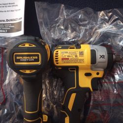 DeWalt XR Brushless 3/8 Impact Wrenches $125 Each