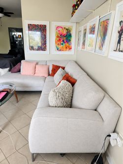 White Sectional Sofa