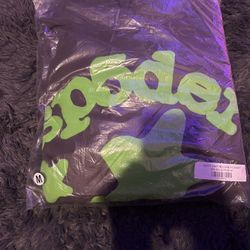 Big Start Green And Grey Spider Hoodie 