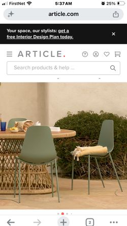 ARTICLE SVELTI DINING CHAIRS, SET OF 2 *PAID $190 CB2 RH West Elm Moving Sale
