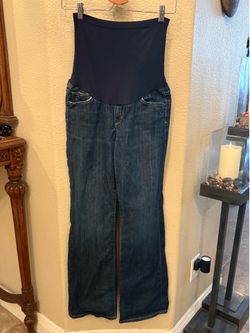7 For All Mankind A Pea In The Pod Blue Maternity Jeans Size S/M