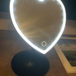 Touch Led Heart Light Mirror 