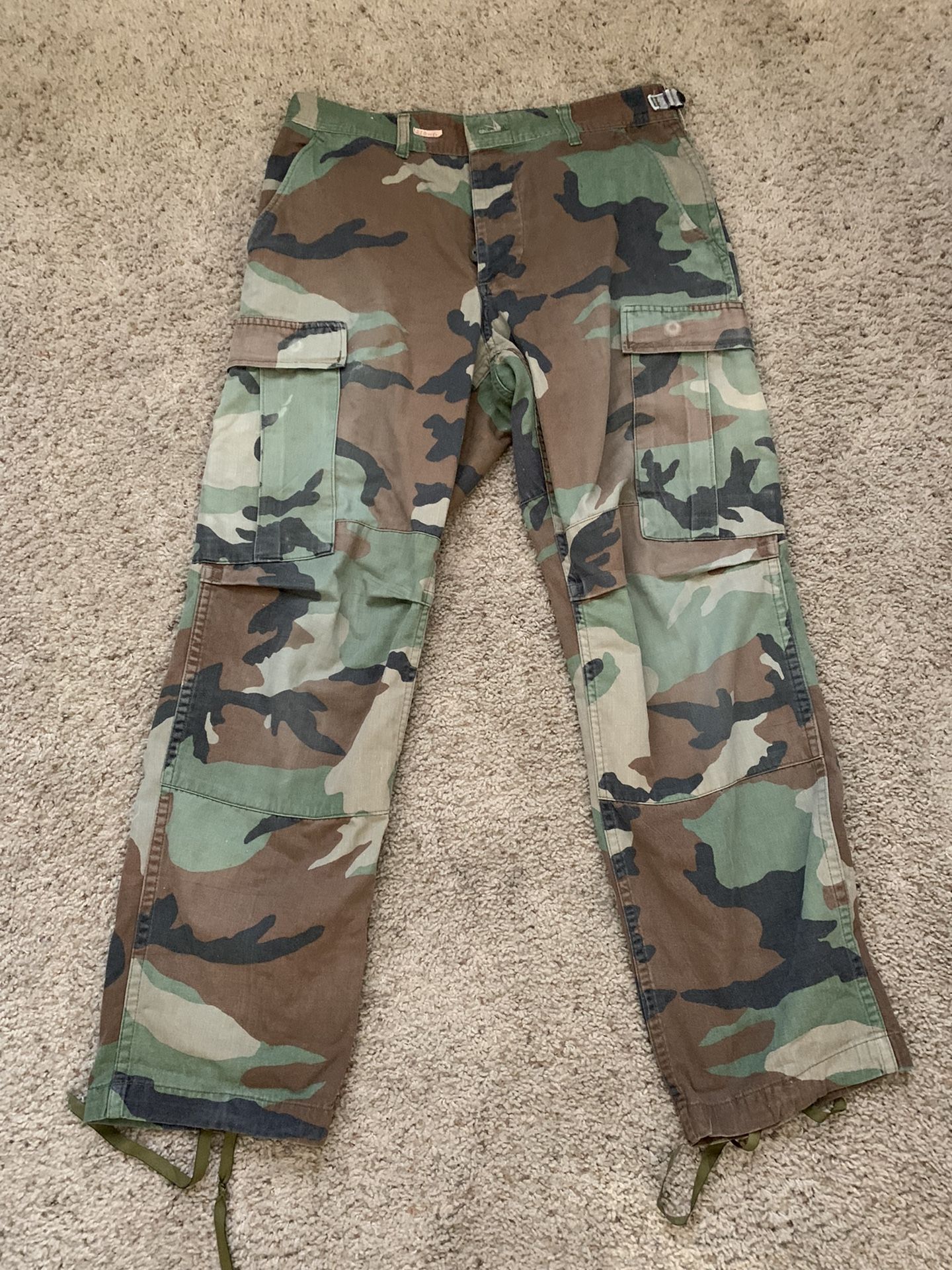 Mens Authentic Military Pants Waist 27