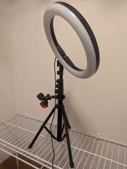 USB-Powered Ring Light w/Brightness Control