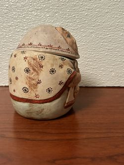 Vintage 1986 Cat Trinket Box Handmade By D Vaquer