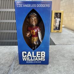 2023 Caleb Williams Dodgers Bobblehead – Brand New, Never Opened!