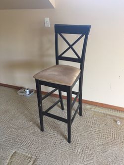 Tall wooden chair