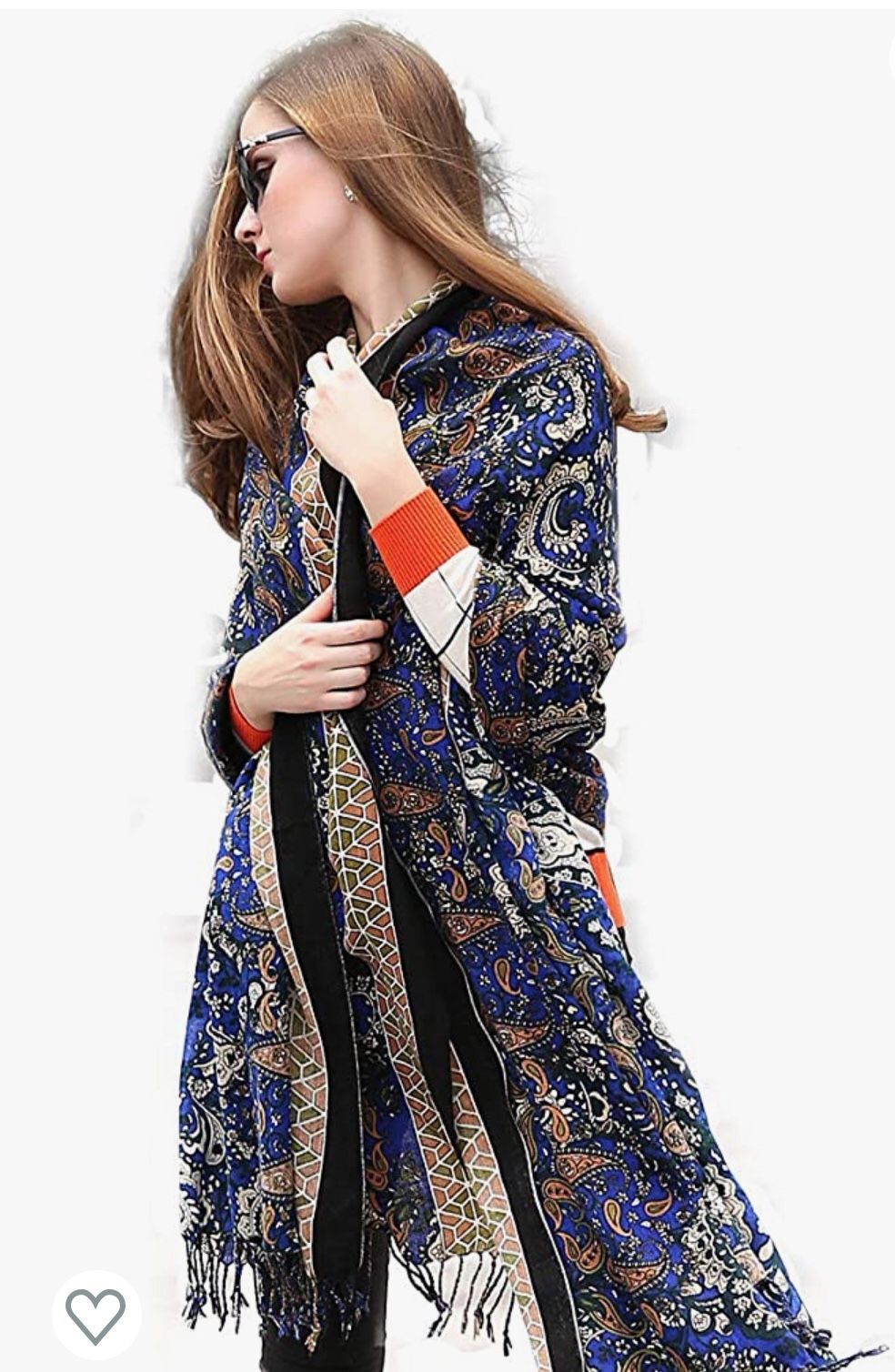 Luxurious Extra Large 100% Australia Fine Wool Shawls /Scarf-96inx43in