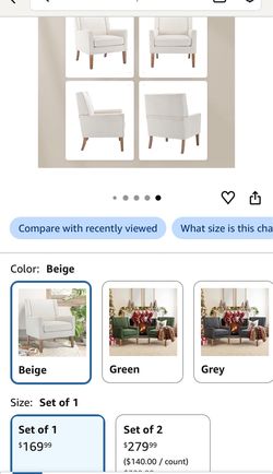 Accent chair upholstered wingback