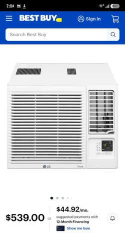 ​NEW LG 7600 BTU AC / Heater Combo – Window Unit (Brand New)