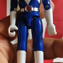 Vintage Power Rangers Blue Ranger Action Figure Original 5 Inch Bandai 1993