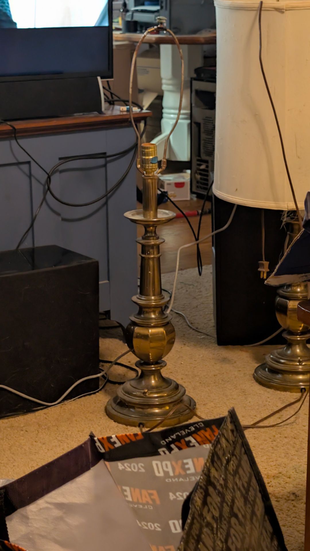 Two Brass lamps