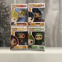 POP Animations Dragon Ball Z and Fortnite.