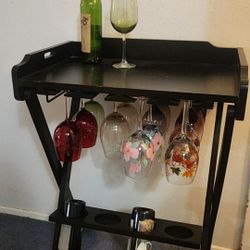 Wine Cart Perfect For Small Spaces