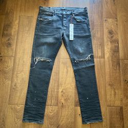 black purple jeans