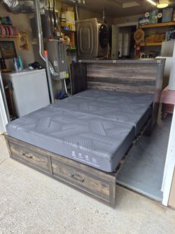 🛏️Complete MURPHY FULL BED SET (in a Cabinet)-LIKE NEW Condition!