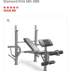 Marcy Diamond Elite Standard Weight Bench