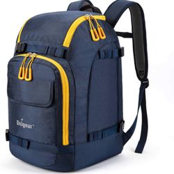 Unigear Ski Boot Bag, 50L Ski Boot Travel Backpack for Ski Helmet, Goggles, Gloves, Skis, Snowboard & Accessories