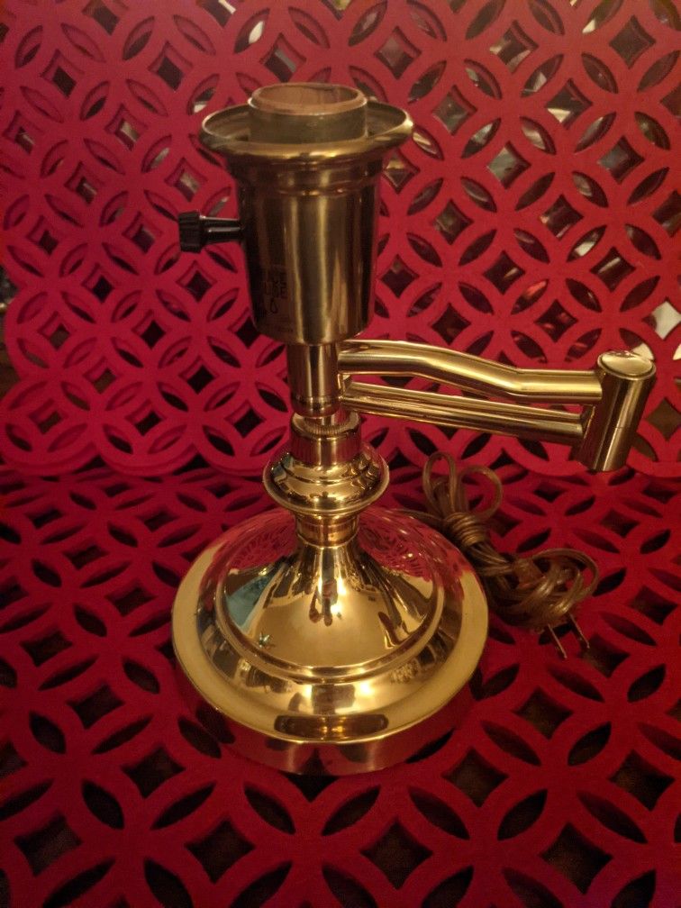 Vintage Brass Desk Lamp
