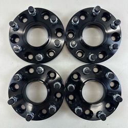 6x139.7 (6x5.5) Wheel Spacers 1 inch Thick 14x1.5 Studs 77.8mm Bore Dodge Set of 4