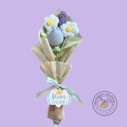 Tulip, Lavender And daisy Bouquet, Mother’s Day And Graduations Gift