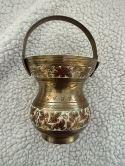 Brass holy water bowl