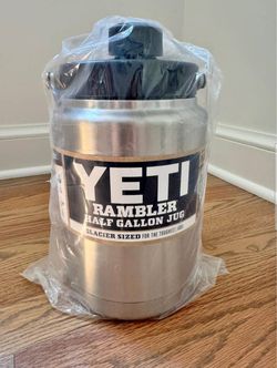 YETI RAMBLER HALF GALLON WATER JUG STAINLESS STEELE